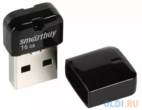 Флеш-диск 16 GB, SMARTBUY Art, USB 2.0, черный, SB16GBAK