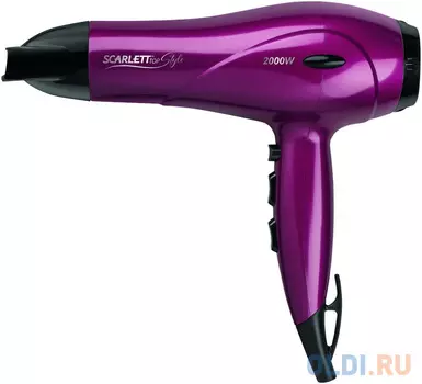 Фен Scarlett SC-HD70I67 2000Вт чёрный малиновый
