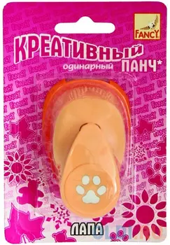 Фигурный дырокол Fancy Creative Лапа 1 лист FDP160/2 одинарный