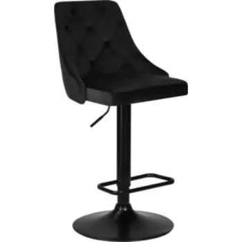 Стул барный Dobrin JOSEPH BLACK LM-5021_BlackBase черный велюр (MJ9-101)