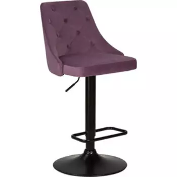 Стул барный Dobrin JOSEPH BLACK LM-5021_BlackBase пудрово-сиреневый велюр (MJ9-52)