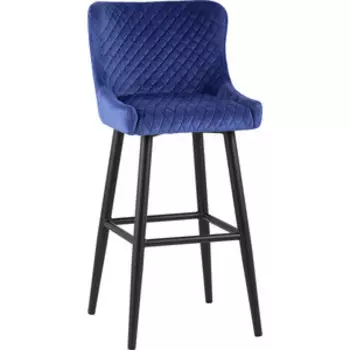 Барный стул Stool Group Ститч вельвет королевский синий MC15B velvet HLR-65 dual