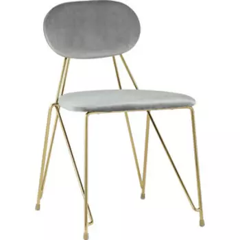 Стул обеденный Stool Group Стул Элис велюр светло-серый