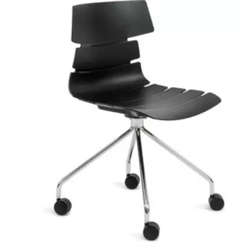 Стул офисный TetChair Hansen (mod. 606-1) пластик/металл 50х51х81 черный/хром