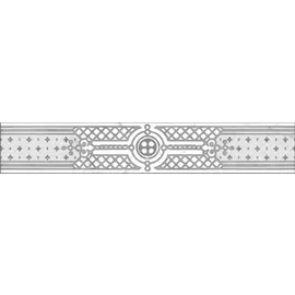 Classic Marble Фриз Белый G-270/G/f02/7x40