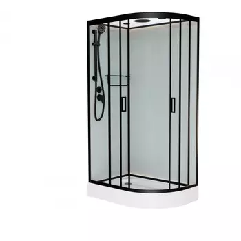 Душевая кабина Frank F411L Black 110х80