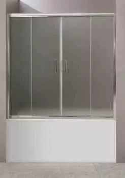 Душевая шторка на ванну BelBagno UNO-VF-2-150/145-P-Cr