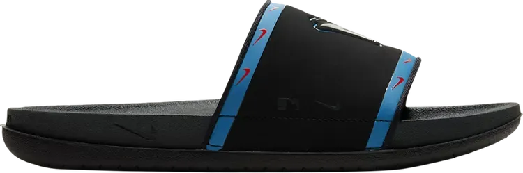 Сандалии Nike MLB x OffCourt Slide 'Miami Marlins', черный