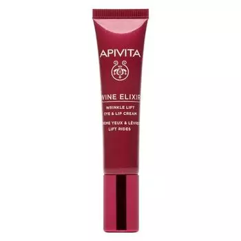 Крем-лифтинг для кожи вокруг глаз и губ Wine Elixir Apivita/Апивита туба 15мл