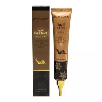 Крем для век омолаживающий с улиточным муцином Snail eye cream anti-wrincle 3W Clinic 40мл