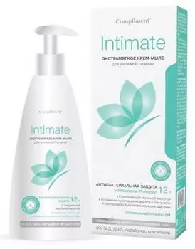 Крем-мыло экстрамягкое Intimate для интимной гигиены Compliment 250 мл