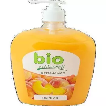 Крем-мыло жидкое с дозатором Персик Bio Naturell 500мл