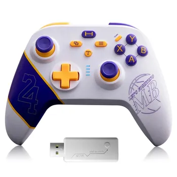 Беспроводной контроллер для Xbox One/One S/Series S/Series X/PS3/PC, Xbox 1 с адаптером 2.4G, программируемая функция двойной вибрации Turbo, Kobe Edition 18.2*13.5*8.3cm чёрный