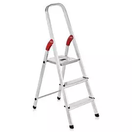 Стремянка 3 ступени L9 алюминиевая Hailo 8923-901