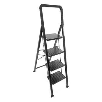 Стремянка стальная Zalger 4 широкие ступени