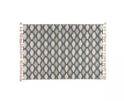Ковер из хлопка синего цвета Argyle из коллекции Ethnic, 160х230 см