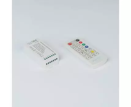 Контроллер RGB+CCT, 2.4G с пультом, 21 кноп., DC12/24V, 16A SWG