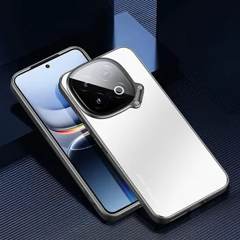 Для VIVO IQOO Z10 Turbo Pro Чехол металлический объектив держатель камеры крышка для IQOO Z10 Turbo (для) Ударопрочный матовый чехол-невидимка IQOO Z10 Turbo pro чёрный