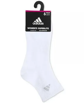 Женские 6-шт. Носки Superlite 3.0 в четверть adidas, черный