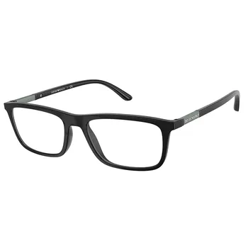 Солнцезащитные очки Emporio Armani EA 4160 50421W 55 мм унисекс прямоугольной формы, цвет matte black