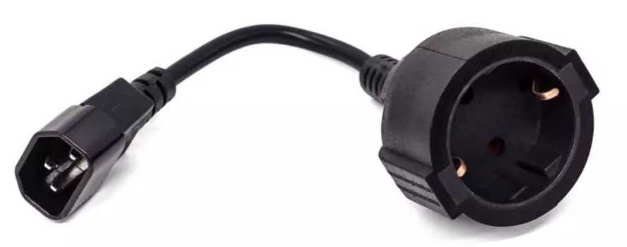 Комплект кабелей Filum FL-APC10-EU-C14-0.15M, 30 шт.,CEE 7/3- С14, 3х0.75мм, 220В, 10A, чёрный, 0.15м