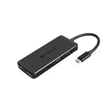 Концентратор USB 3.0 Transcend TS-HUB5C 2xUSB Type-A, USB Type-С, USB Type-С для быстрой зарядки, встроенный карт-ридер SD/microSD