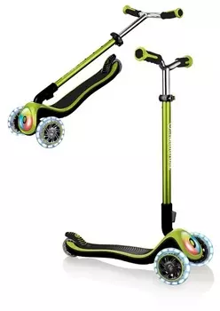 Трехколесный самокат Globber Elite Prime 444-806 зеленого цвета