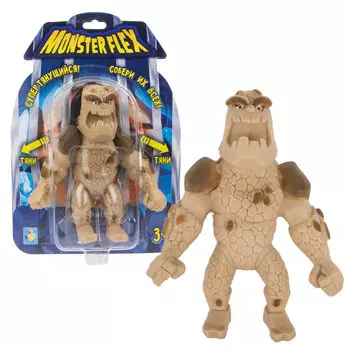 Тянущаяся фигурка из серии Monster Flex Человек-скала, блистер, 15 см