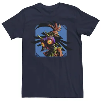 Мужская синяя футболка Legend of Zelda Skull Kid Peers Down Licensed Character
