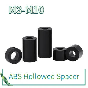 Шайбы черные ABS круглые полые 10/20/50 шт. M3 M4 M5 M6 M8 M10