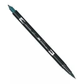 Маркер-кисть двусторонний на водной основе Tombow ABT 277 темно-зеленый