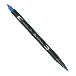 Маркер-кисть двусторонний на водной основе Tombow ABT 555 ультрамарин