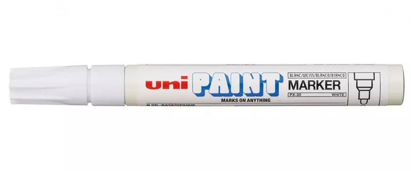 Маркер-краска 2,8 мм "Paint PX-20" белый Uni PAINT