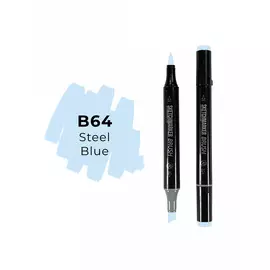 Маркер двухсторонний на спиртовой основе Sketchmarker Brush Цвет Синяя сталь