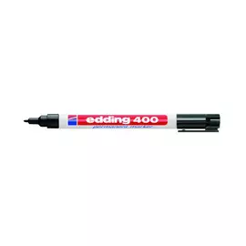 Маркер перманентный Edding "400" 1 мм с круглым наконечником, черный