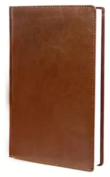 Ежедневник недатированный коричневый,а6,100x150, 320стр,agenda