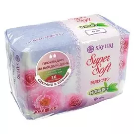Ежедневные гигиенические прокладки с аром. зеленого чая Super Soft, 15 см, 36 шт