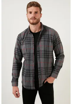 Рубашка PLAID PATTERNED Buratti, антрацит