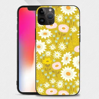 Floral Texture Pattern Phone Case iphone15 14 13 12 11 Pro Max Mini X 7 8 Soft Case iPhone11PROMAX