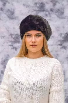 Шапка женская из норки