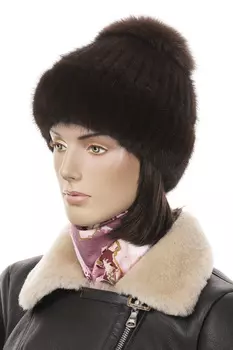 Шапка женская из норки