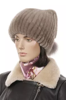 Шапка женская из норки