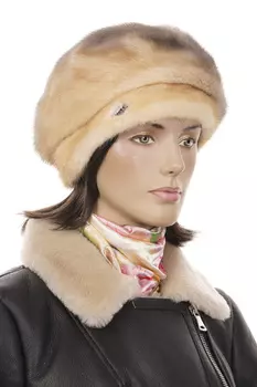 Шапка женская из норки