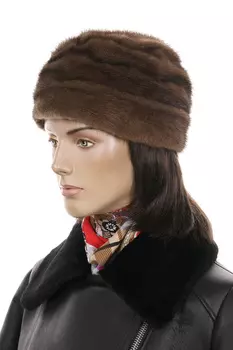 Шапка женская из норки