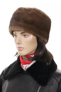 Шапка женская из норки