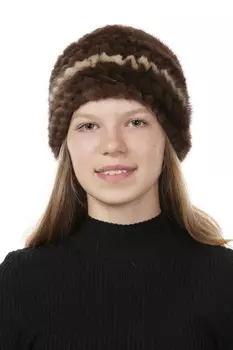 Шапка женская из норки