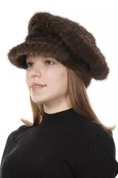 Шапка женская из норки