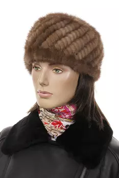 Шапка женская из норки