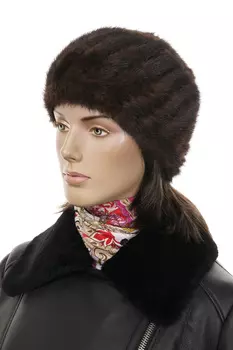 Шапка женская из норки