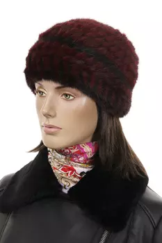 Шапка женская из норки